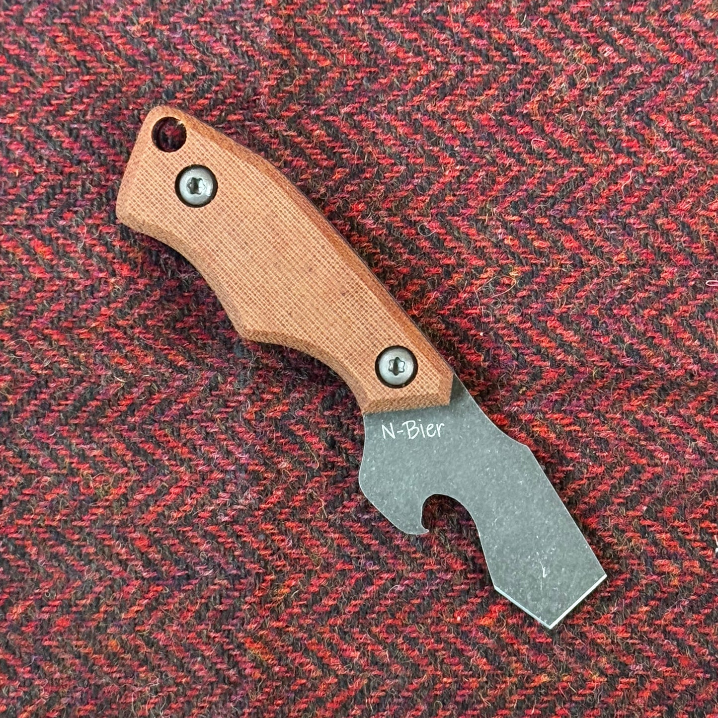 N-Bier Natural Micarta lila Liner