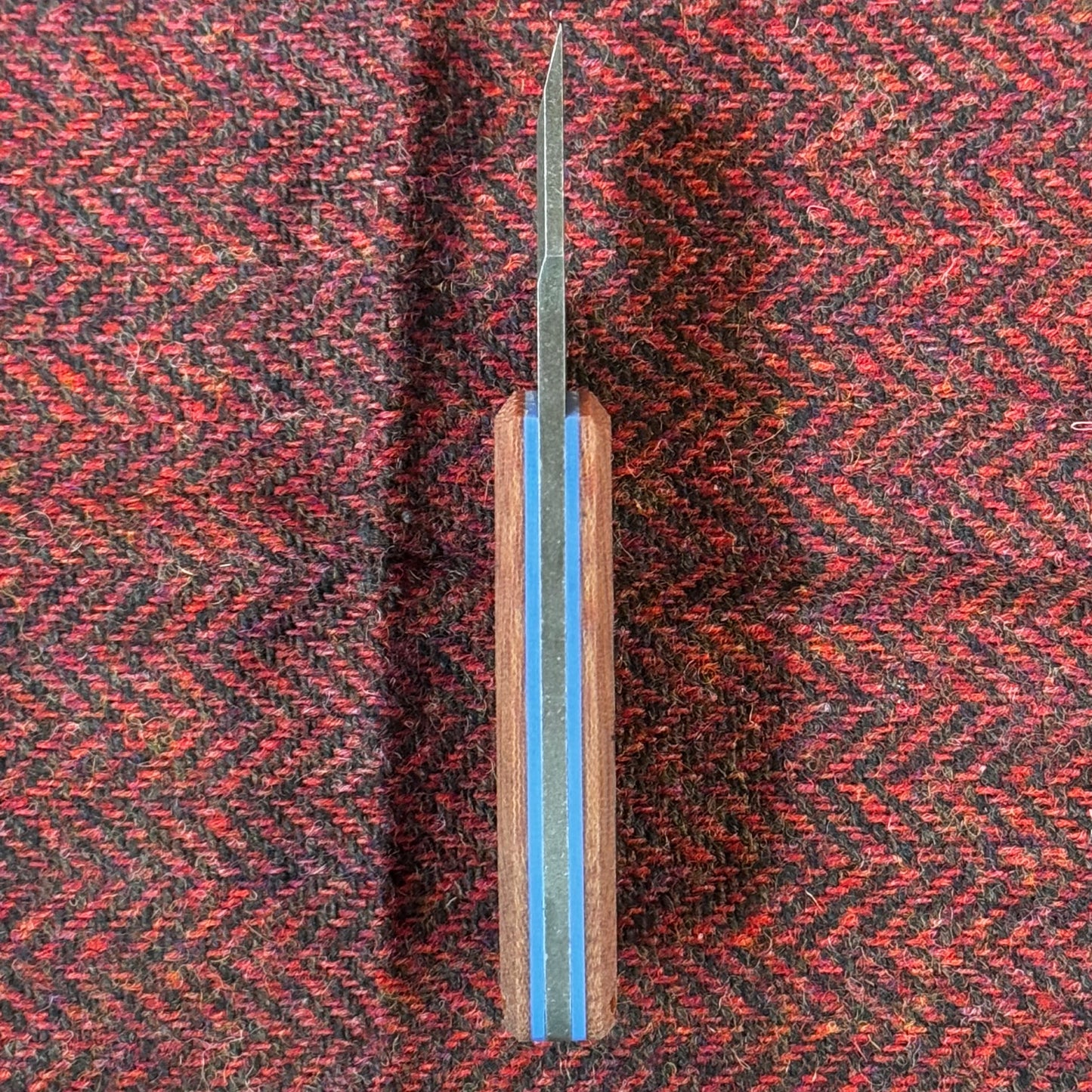 N-Bier Natural Micarta blaue Liner Carbon Inlay