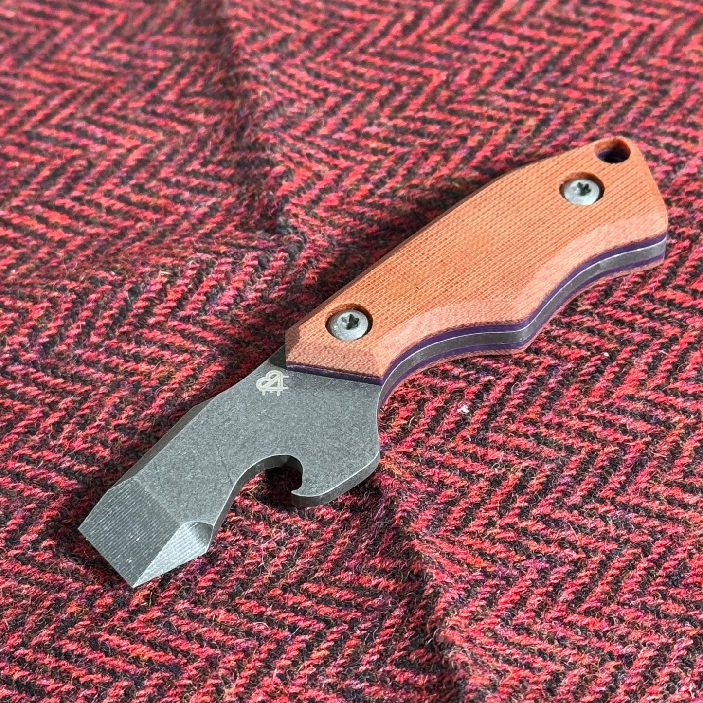 N-Bier Natural Micarta lila Liner