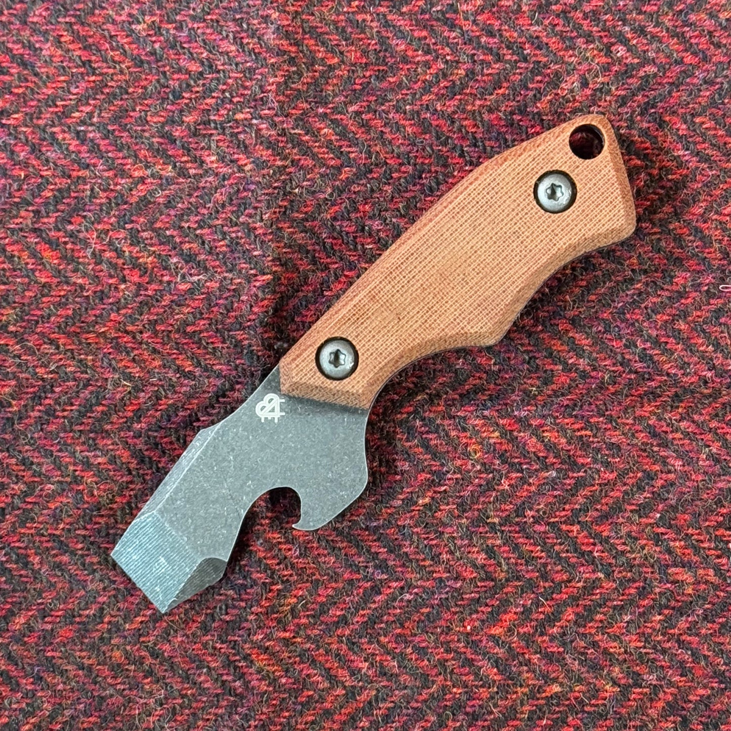 N-Bier Natural Micarta lila Liner