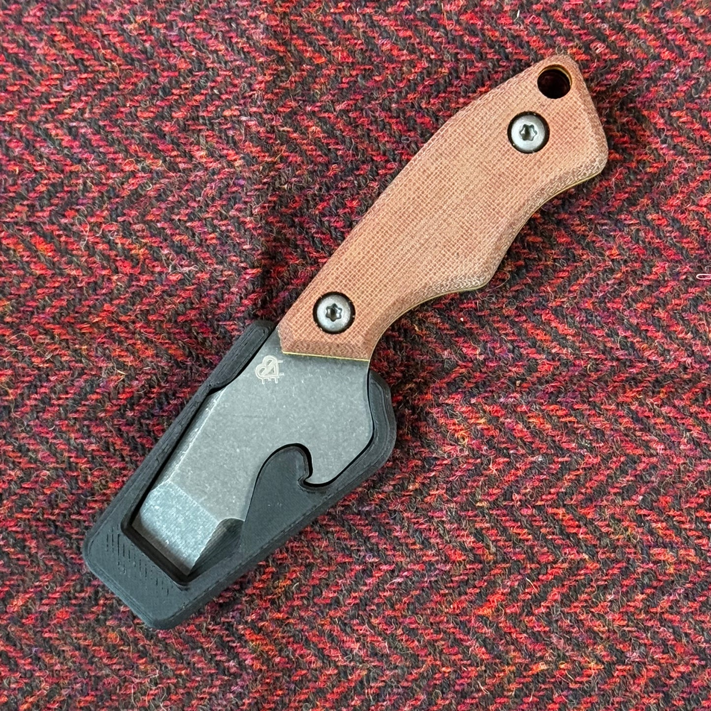 N-Bier Natural Micarta gelbe Liner