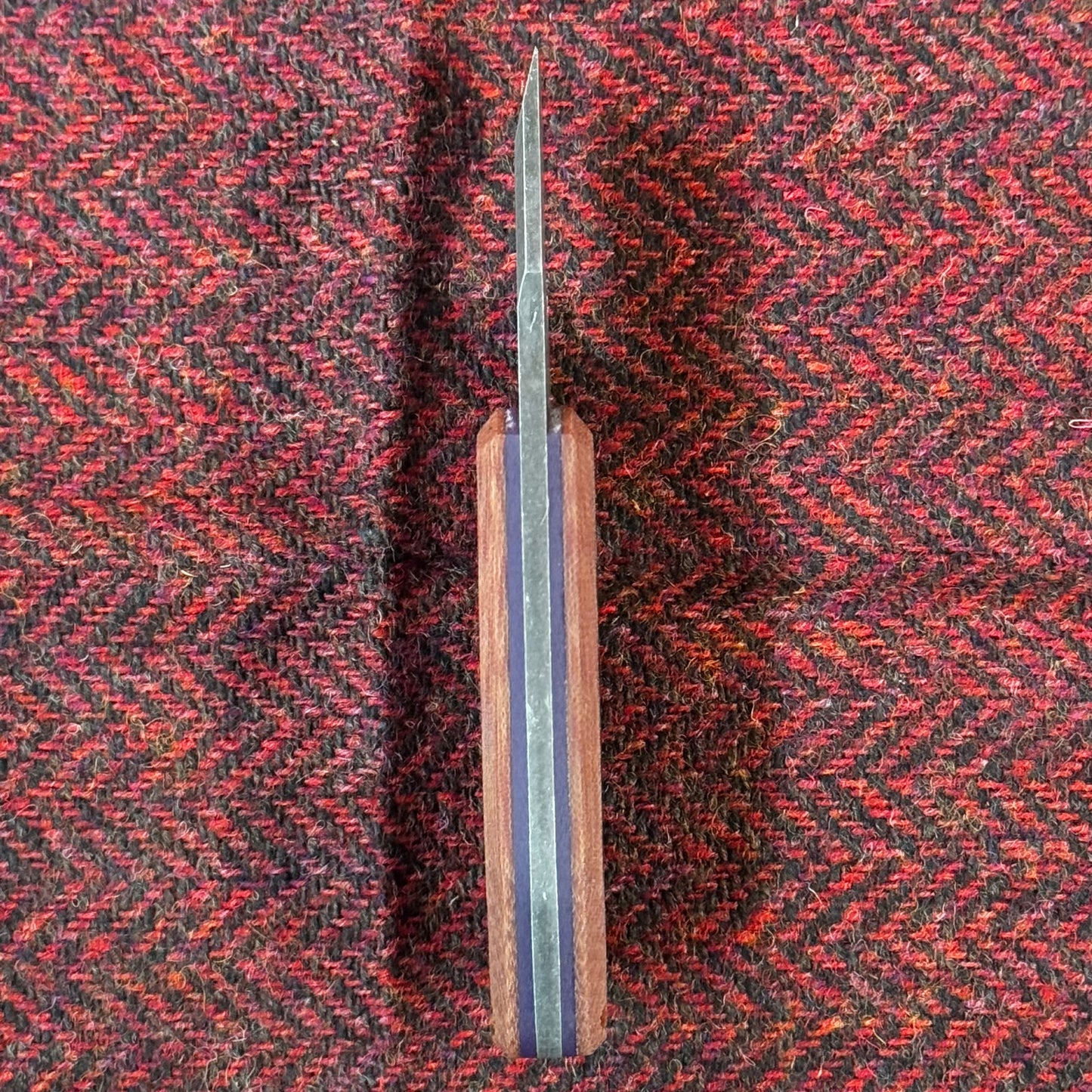 N-Bier Natural Micarta lila Liner Carbon Inlay