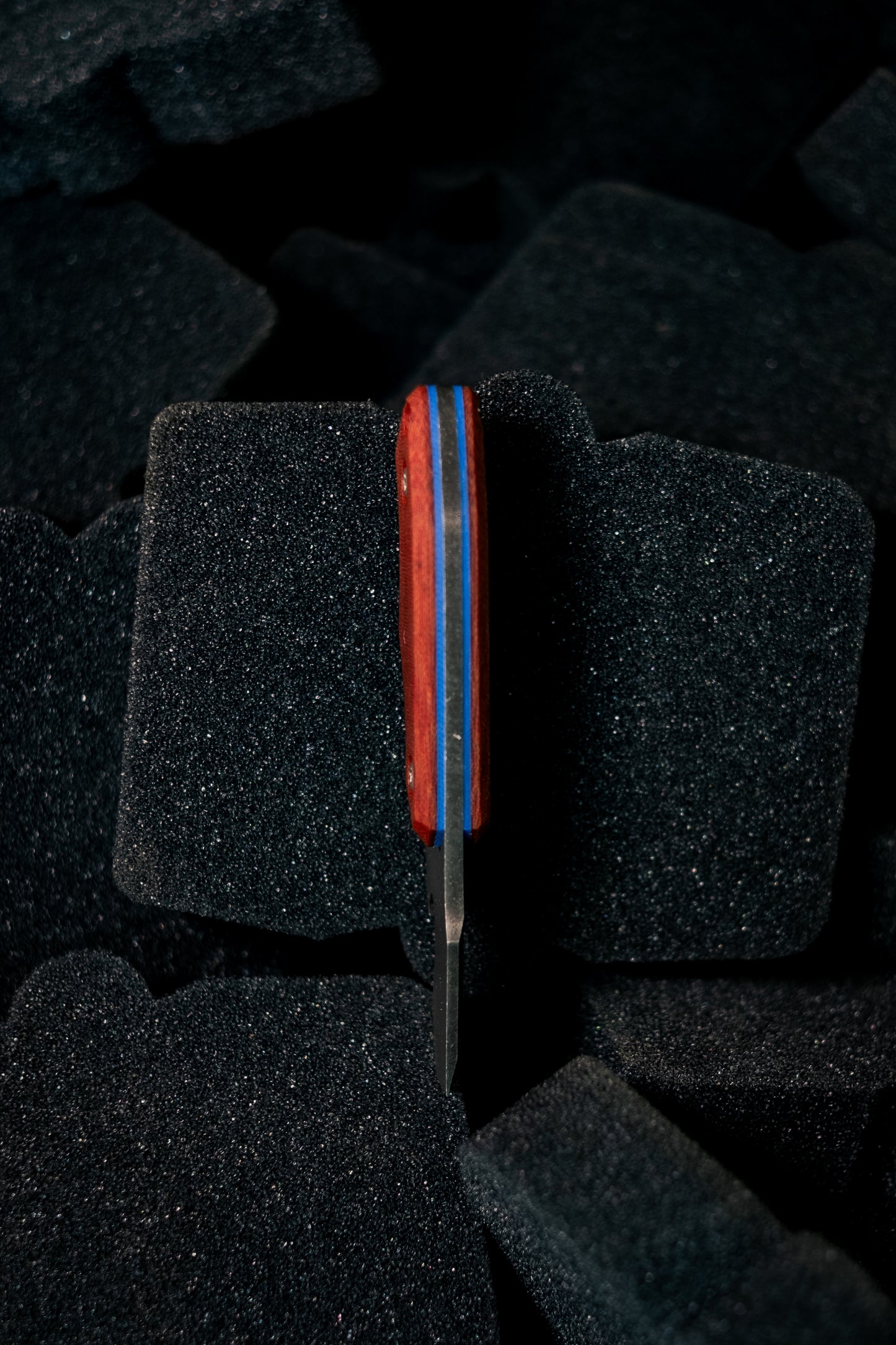 N-Bier Natural Micarta blaue Liner