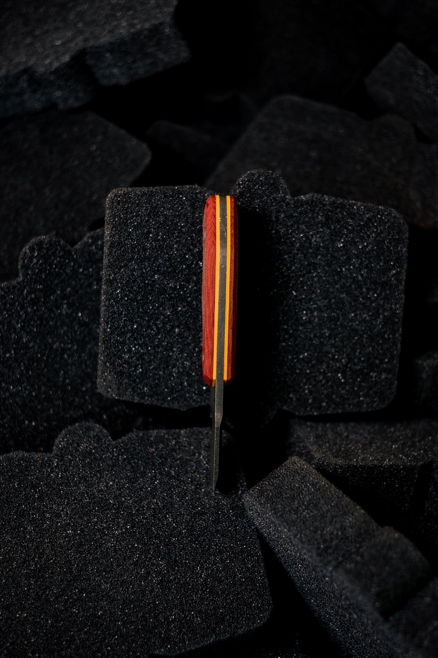 N-Bier Natural Micarta orangene Liner