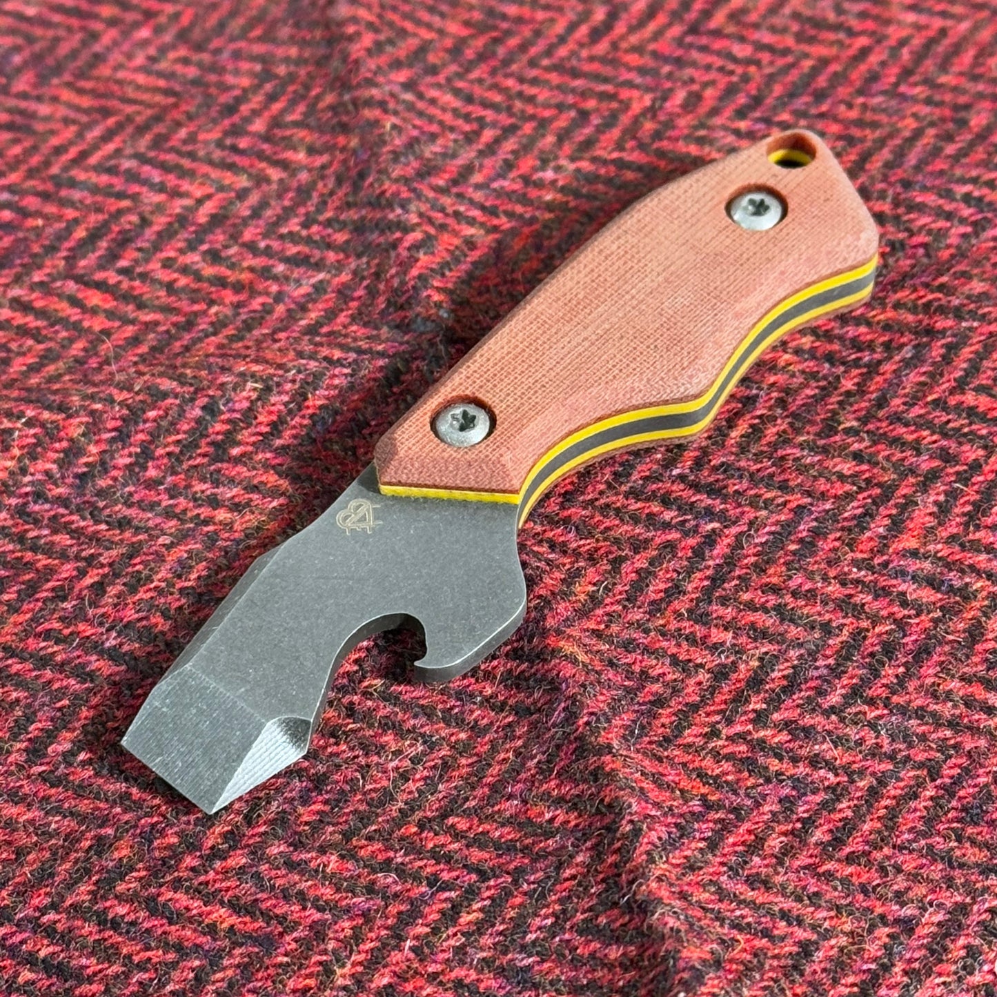 N-Bier Natural Micarta gelbe Liner