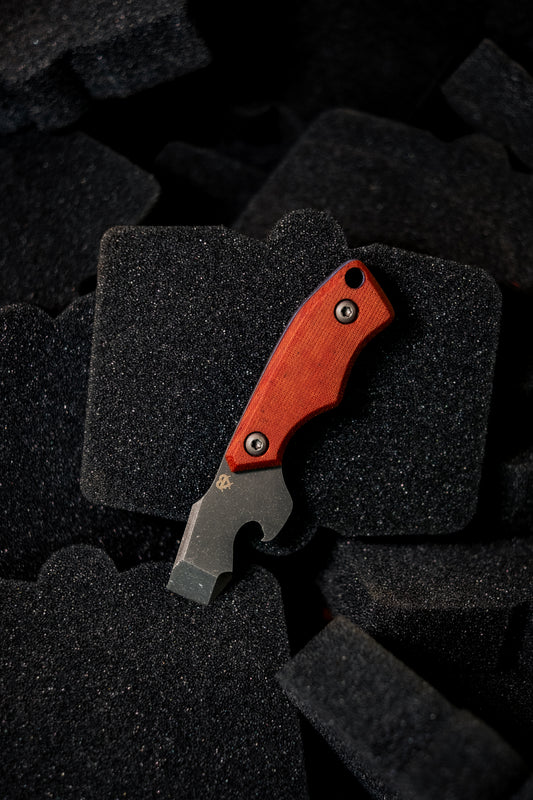 N-Bier Natural Micarta blaue Liner