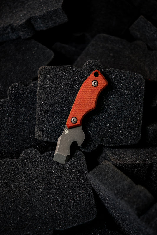 N-Bier Natural Micarta orangene Liner