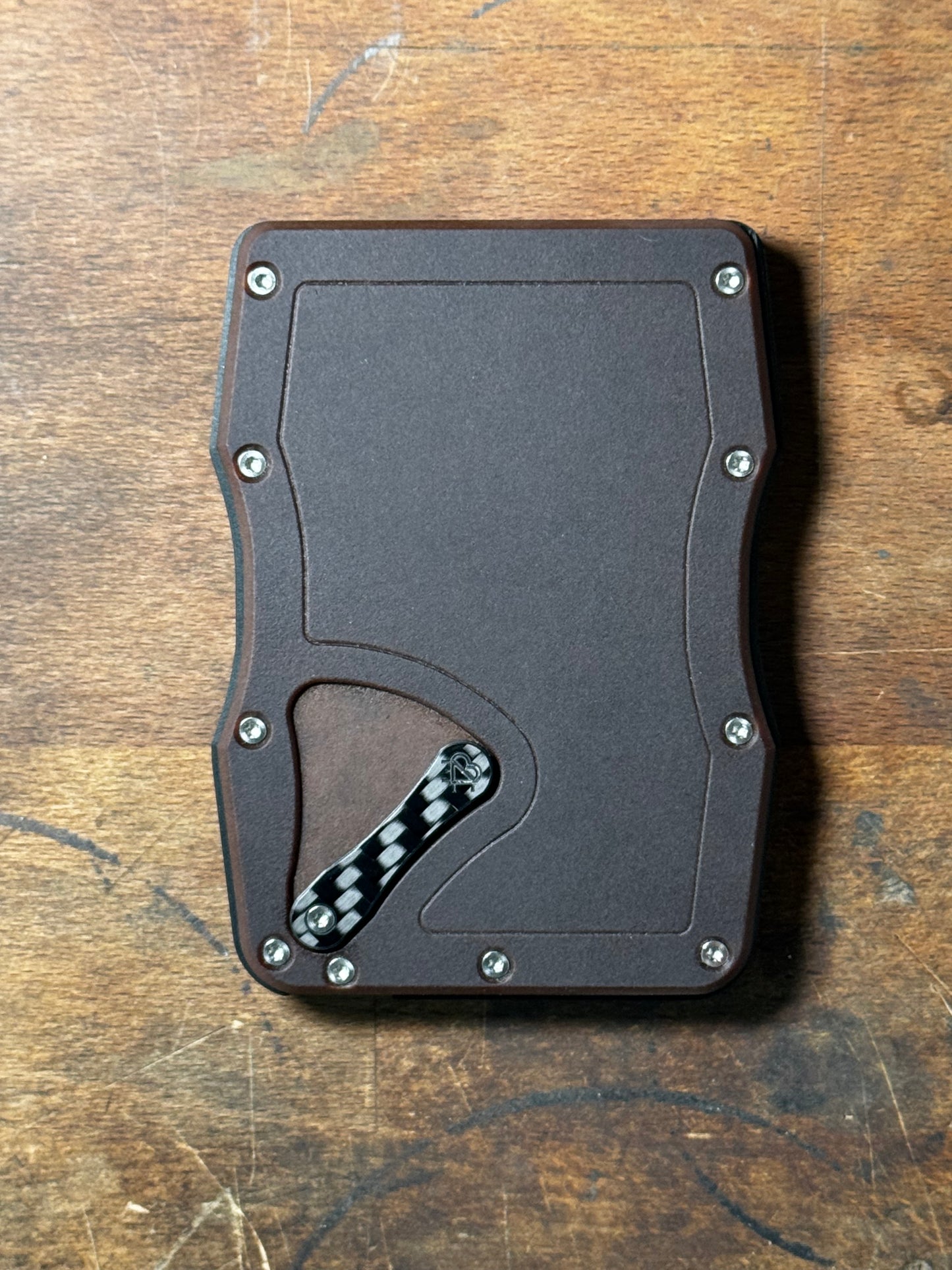 Sofort verfügbar: The Cardium Cardholder braunes Papiermicarta ohne Inlay